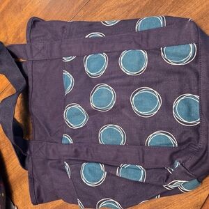 Thirty-One Navy and Teal Tote Bag